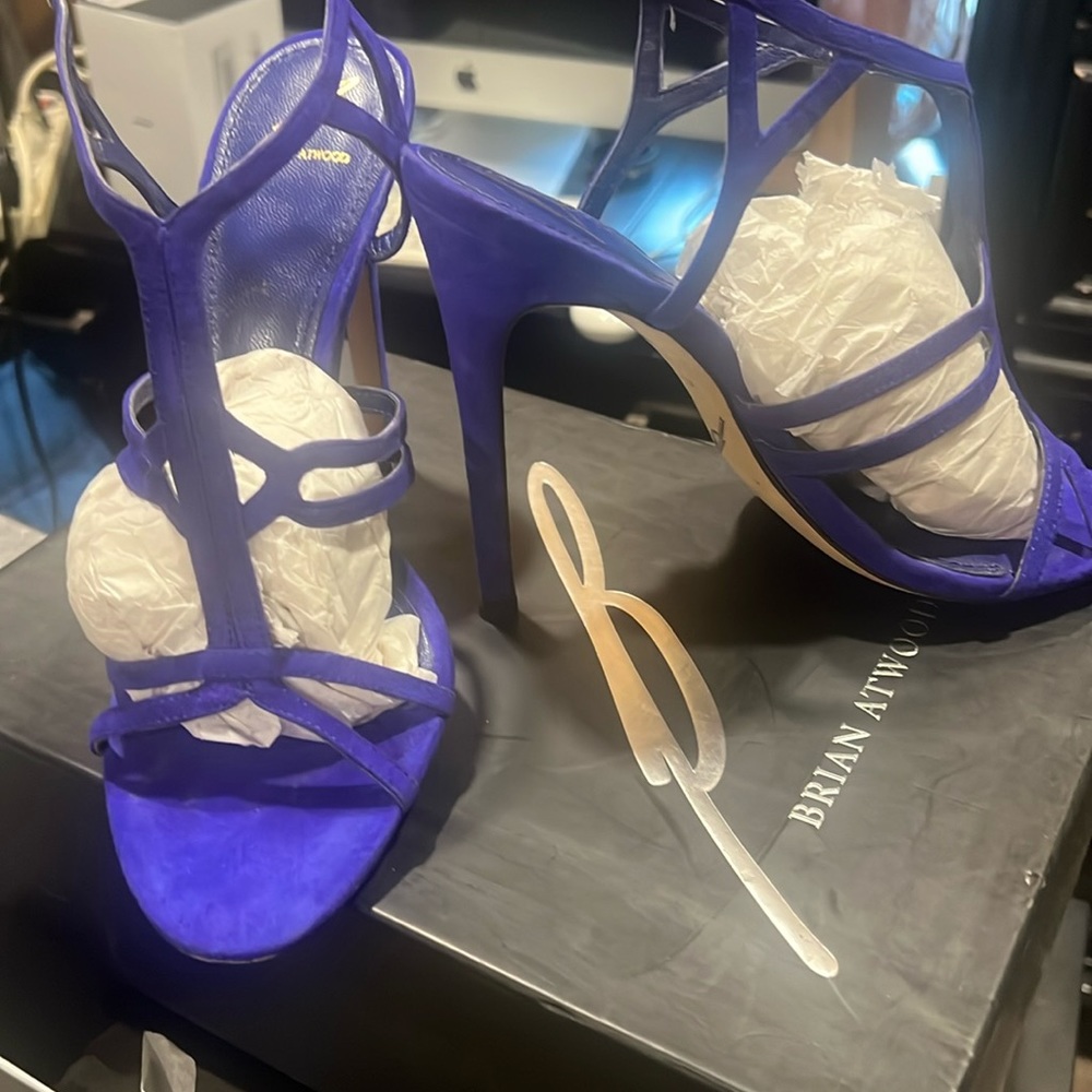 Beautiful pair of Purple Sandal heels
